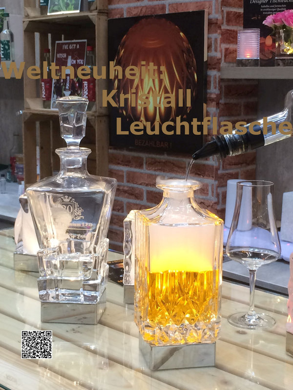 LED Kristall Leuchtflasche classik